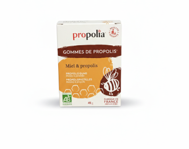 gomme bio miel propolis