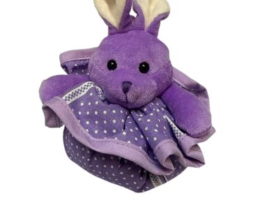 BOURSE LAPIN VIOLET CLAIR