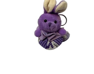 PORT CLE BOURSE LAPIN VIOLET