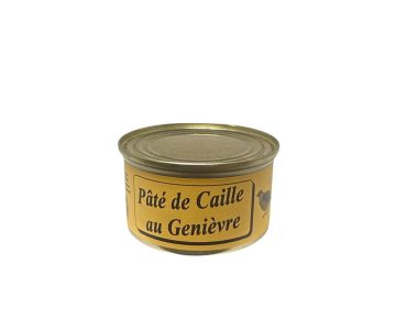 pâté de caille au genièvre 130 gr