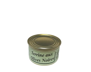 terrine aux olives noires 130 gr